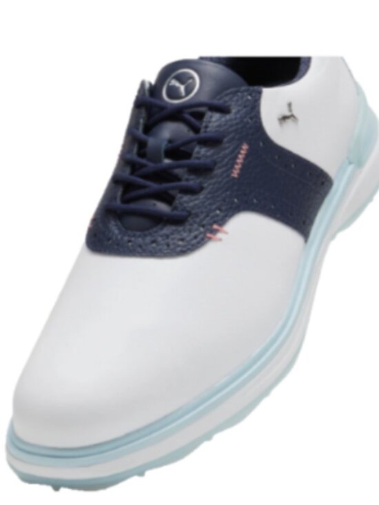 NEW in Box Puma Avant Spikeless Golf Shoes White/Deep Navy #379428-Size 12 main image 6